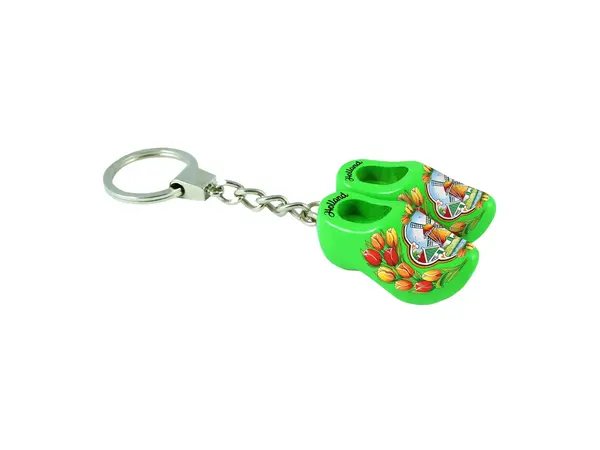 Grüne Clogs am Schlüsselbund Grüne Clogs am Schlüsselbund