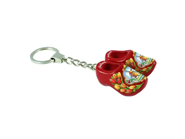 Roter Clog-Schlüsselring Roter Clog-Schlüsselring
