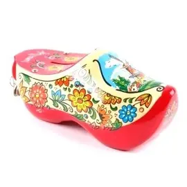 Piggy bank clog red sole