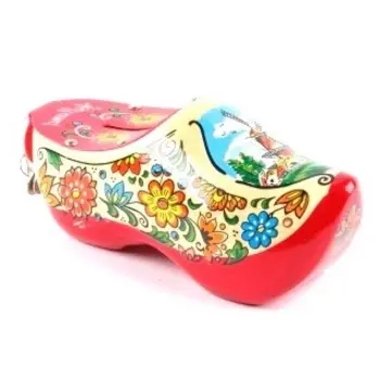 Piggy bank clog red sole