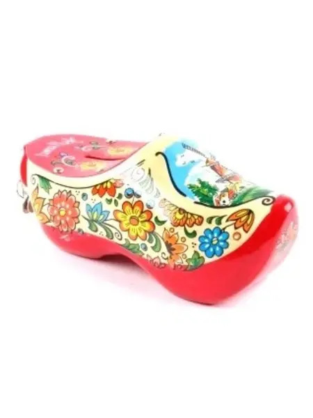 Piggy bank clog red sole