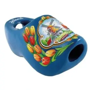 Blau Krawatte Clog 8cm
