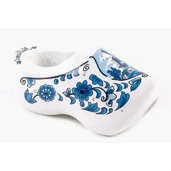 Kerchief shoe 7cm with delft blue windmill