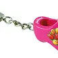 key ring with a clog of 4 cm in the color pink