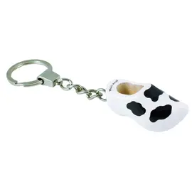 Keychain clog cow motif