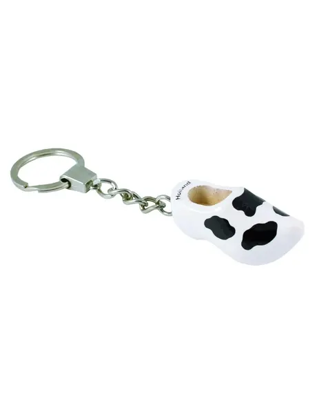 Keyring Clog Cow Motif