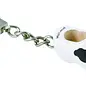 Keychain clog with a cow motif