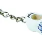 keychain with a wooden shoe 4cm Delft blue