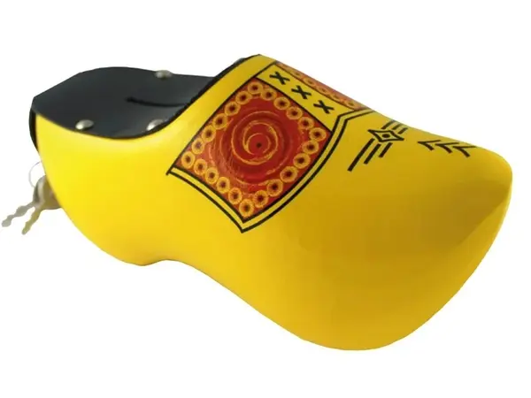Yellow money box clog peasant
