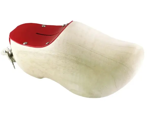 Spardose Clog, geschliffen, Natur