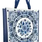 Einkaufstasche mit Delfter Blaublumen
