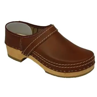 Brown clogs