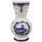  Delft blue vase 4 sides small