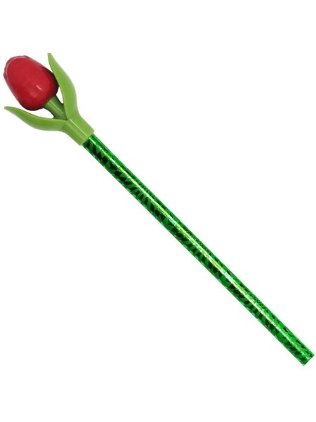 Red Mini Tulip on a Pencil
