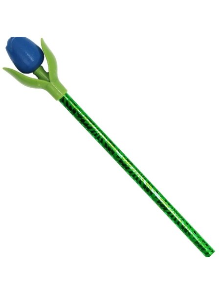 Blue Mini Tulip on a Pencil