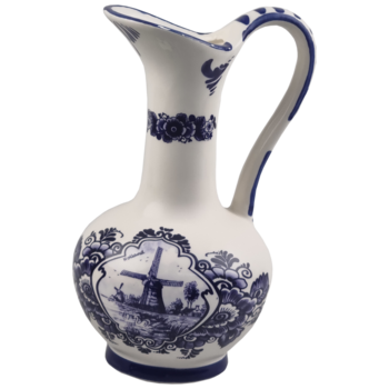 Delfter Blaue Vase mit Ohr