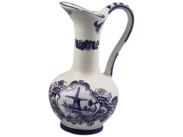 Delfter Blaue Vase mit Ohr