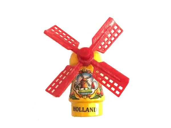 Gelbe Mühle auf Magnet Gelbe Mühle auf Magnet