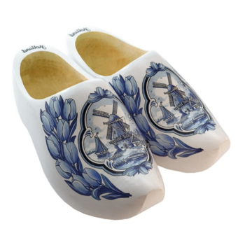 Delft Blue Wooden Shoes