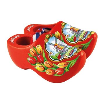 Orange Souvenir-Clogs 10cm