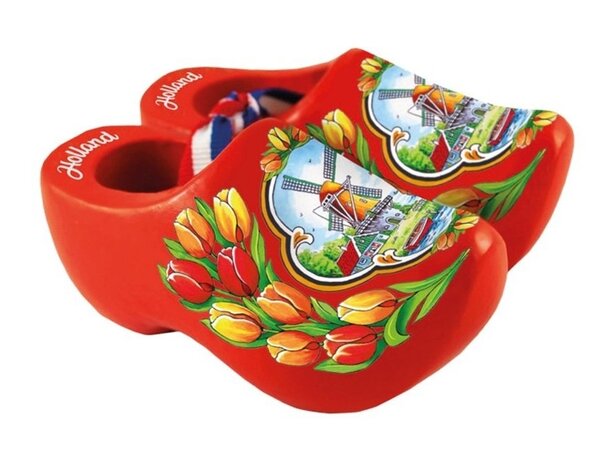 Orange Souvenir-Clogs 10cm