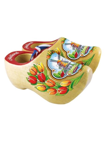 Souvenir Klompje Blank Gelakt 10cm