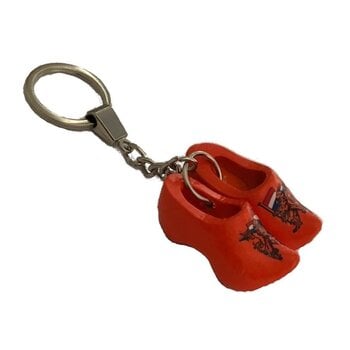 Sleutelhanger met 2 Oranje Leeuwenklompjes