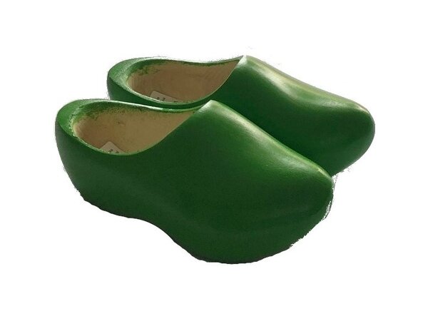 Children's clogs in apple green