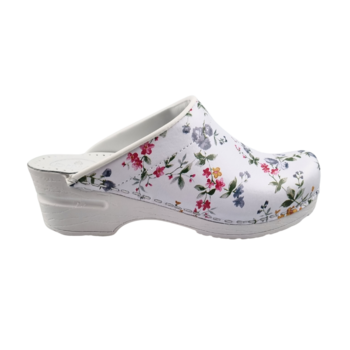 Medical clogs with flowers