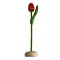  Wooden tulips with logo on base 21cm