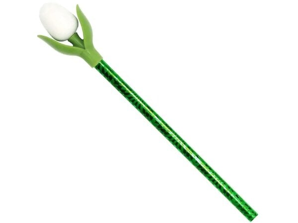 White Mini Tulip on a Pencil