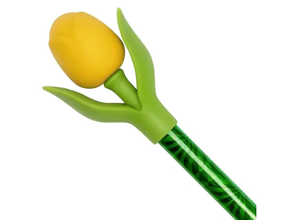 Geel Tulpje op een Potlood