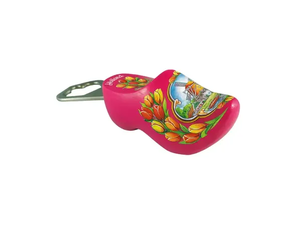 Roze flesopener-klompje
