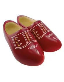 Nijhuis Rote Kinderclogs mit weißem Streiffen– Robustes, bequemes und fröhliches Schuhwerk für Kinder