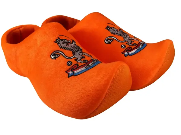 Nijhuis Oranje klomppantoffel met Leeuw