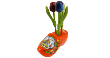 Houten Tulpjes op een Klompje