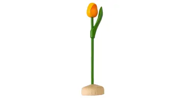 Tulpe aus Holz auf Fuß 21 cm