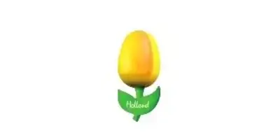 Houten tulpen op een magneet groot