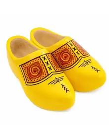 Nijhuis Yellow Farmer's Wooden Shoes – Traditional, Comfortable and 100% Dutch