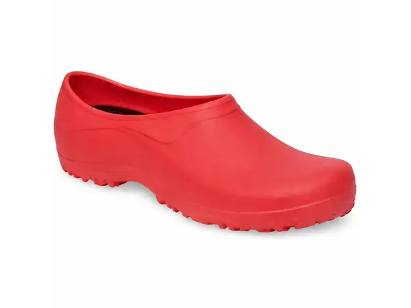 Rote Damen-Gartenclogs