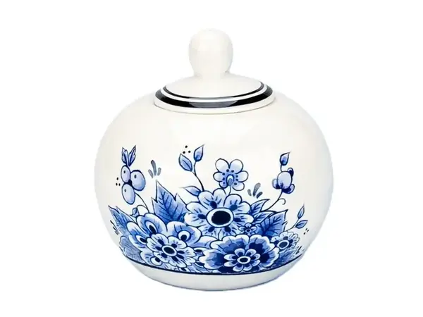 Delft blue sugar bowl
