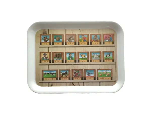 Tray reading shelf