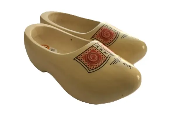 Nijhuis Transparente Trip-Holzschuhe mit Bauernmotiv