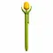  Yellow wooden tulip on a ballpoint pen