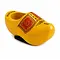  Yellow magnet clog with farmer's motif.