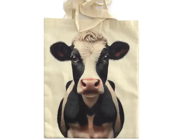 Stofftasche mit Kuhmotiv