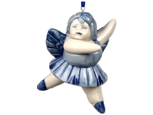 Delft Blue Christmas Angel