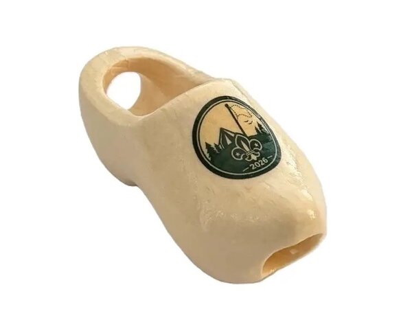 Kerchief clog with logo 8 cm
