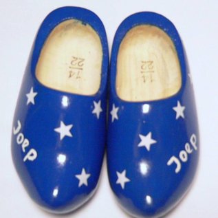 birth Clogs with text