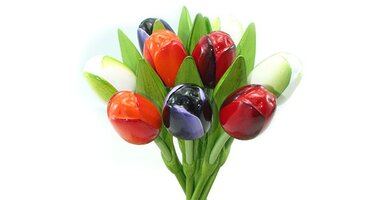 Wooden tulips 34 cm